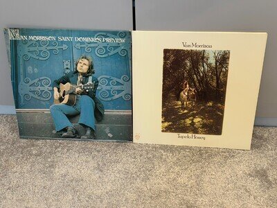 VAN MORRISON - SAINT DOMINIC'S PREVIEW/TUPELO HONEY - 2 X LP LOT FOLK ROCK EX/EX