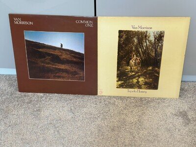 VAN MORRISON - COMMON ONE/TUPELO HONEY - 2 X EARLY REISSUE LP LOT FOLK ROCK EX