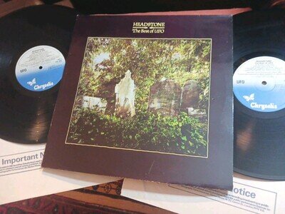 UFO - Headstone: The Best Of UFO, ORIG 1983 UK DOUBLE-LP / inners... EX