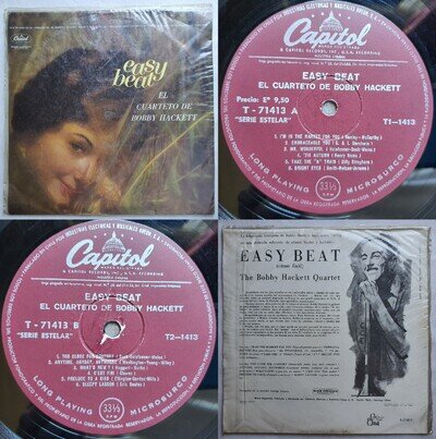 THE BOBBY HACKETT QUARTET EASY BEAT 1963 HI-FI MONO UNIQ CVR MEGARARE CHILEAN PR