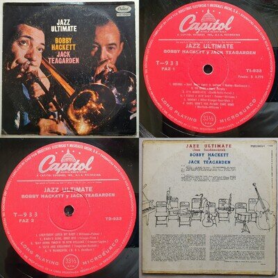 BOBBY HACKETT JACK TEAGARDEN ULTIMATE JAZZ 1958 HI-FI MONO UNIQ CVR CHILEAN PRS!