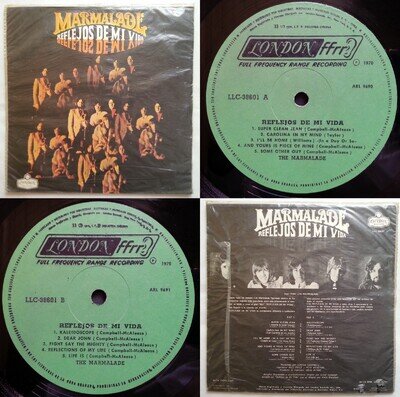 THE MARMALADE REFLECTIONS OF MY LIFE 1970 MONO UNIQ CVR! MEGARARE CHILEAN PRESS!