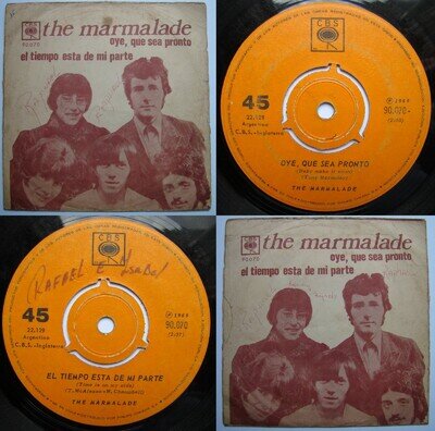THE MARMALADE BABY MAKE IT SOON 1969 UNIQ PS & ERROR MEGARARE CHILEAN PRESS!!!