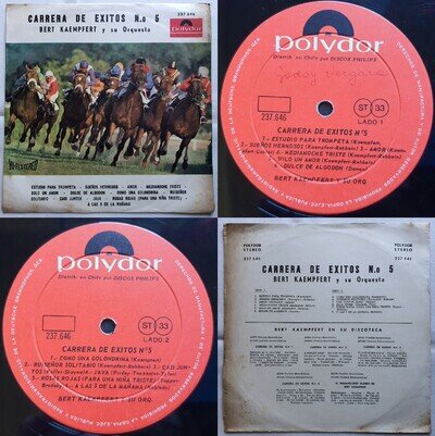 BERT KAEMPFERT BLUE MIDNIGHT 1964 STEREO UNIQ CVR & PS & TITLE RARE CHILEAN PRS!