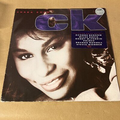 Chaka Khan - C.K. 1988 Original Warner Bros. Mint Vinyl LP & Inner Lyric Sleeve.