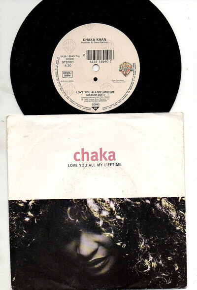 ❤️ Chaka Khan - Love You All My Lifetime ❤️ Vinyl 7" Single ... VG+