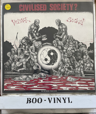 Civilised Society? - Violence Sucks! rare hardcore / trash / punk lp record