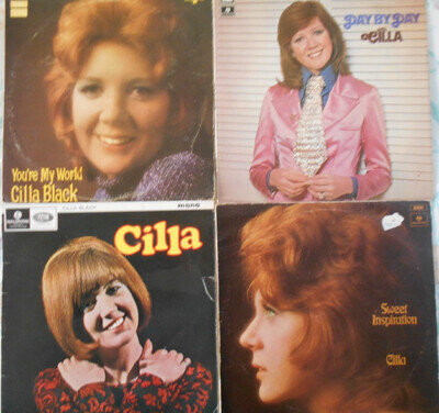 CILLA BLACK 4 x vinyl LP records. 1960s/70s. job lot bundle