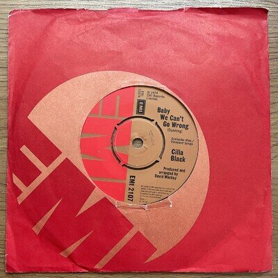 CILLA BLACK - BABY WE CAN’T GO WRONG - 1974 EMI