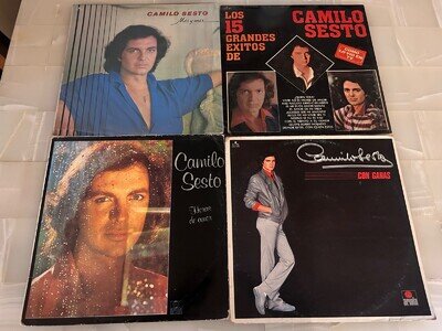 CAMILO SESTO Great Lot of 4 MEXICAN LPs Latin Pop