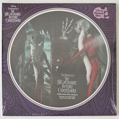 NIGHTMARE BEFORE CHRISTMAS PICTURE DISC 2LP DANNY ELFMAN TIM BURTON DISNEY NEW