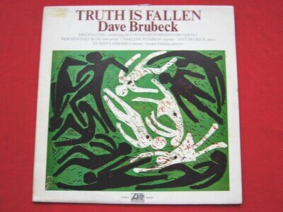 Dave Brubeck Truth Is Fallen LP Atlantic K40367 EX/VG 1972 with insert