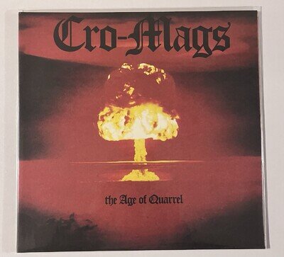 Age Of Quarrel Cro-Mags Ox Blood Colored Vinyl Gatefold Excellent Condition