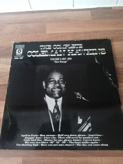 Coleman hawkins The Complete Coleman Hawkins Volume 3 vinyl LP Record