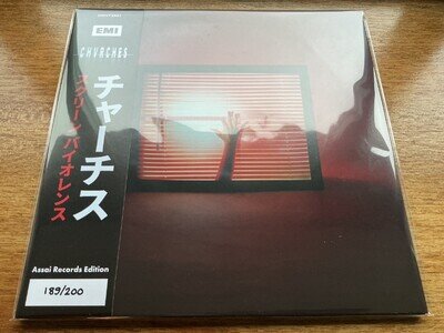 CHVRCHES SCREEN VIOLENCE RED VINYL LP OBI EDITION SEALED !
