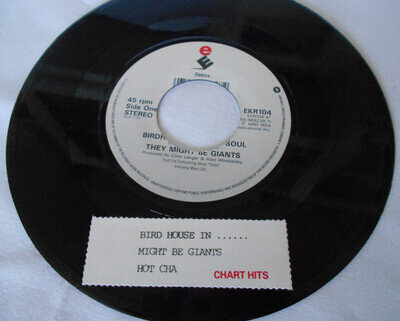 They Might Be Giants Bird House in my Soul / Hot Cha Mint- 7" Jukebox Promo 1990