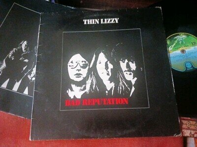 THIN LIZZY - Bad Reputation, ORIGINAL 1977 UK LP / inner.... NICE COPY