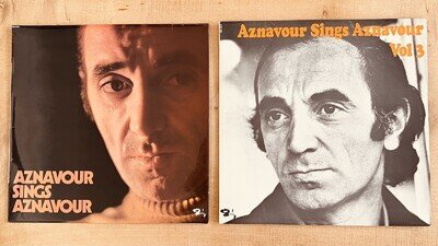 2 x Charles Aznavour LP’s: ‘Aznavour Sings Aznavour’ & ‘Sings Aznavour Vol. 3’