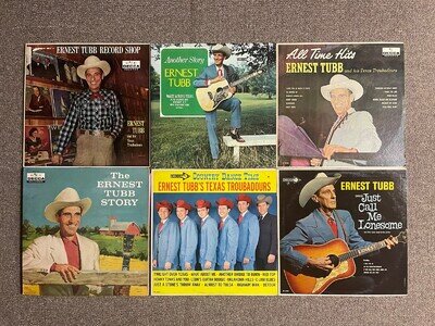 6 Ernest Tubb LP's-VG &VG+