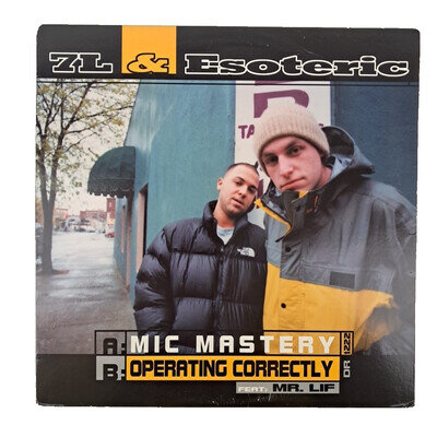 7L & Esoteric Mic Mastery Operating Correctly 12" Vinyl 2000 US DR1222 1st Press