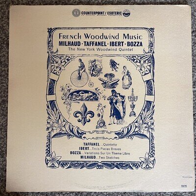 French Woodwind Music LP Counterpoint Esoteric DPT505 New York Woodwind Quartet