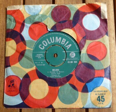 EDITH PIAF MILORD / JE SAIS COMMENT 1959 7" SINGLE