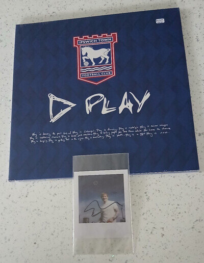 Ed Sheeran LP Play Ipswich Town Edition Portman Road Picture Disc Signed photo