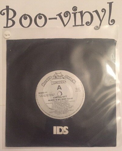 Eartha Kitt-Where Is My Man 7" 45-Record Shack, SOHO 11 Plain Sleeve Vg Con