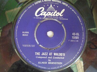 Elmer Bernstein The Jazz At Waldos 7" Capitol CL15101 EX 1959