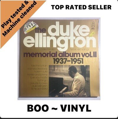 The Duke Ellington Memorial Album, Vol. II (1937-1951) Double Lp EX/EX