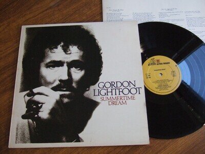 GORDON LIGHTFOOT - SUMMERTIME DREAM - UK LP REPRISE K 54067 + LYRIC INNER EX+