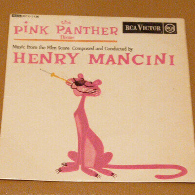 Henry Mancini : The Pink Panther. RCA 1964 UK EP VG++/vg++ cool pop jazz mono