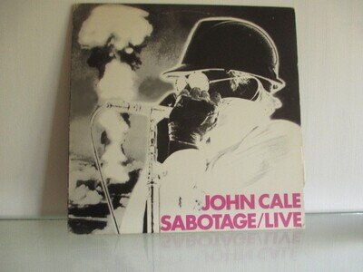 John Cale, Sabotage / Live, 1979 SPY / IRS Records SP-004 Rock