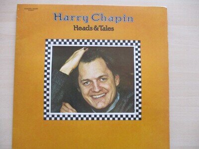 HARRY CHAPIN - HEADS & TALES - 12" VINYL LP RECORD DIE CUT GATEFOLD
