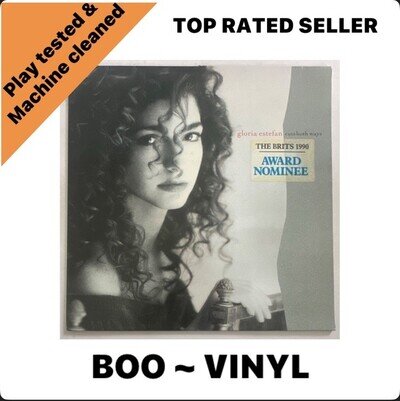 Gloria Estefan - Cuts Both Ways - Vinyl LP 1989 Epic 465145 1 Lyric Inner EX/VG+