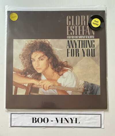 Gloria Estefan Miami Sound Machine Anything For You Lp Vinyl Record EX / EX