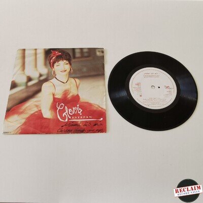 gloria estefan - miami hit mix 7" vinyl record VG