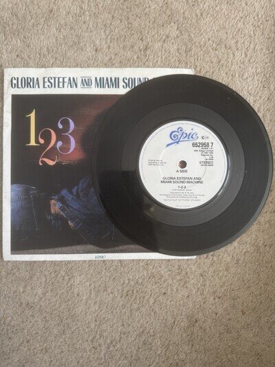 Gloria Estefan & Miami Sound Machine 1-2-3 - 7" Vinyl Single 1988 Epic 652958 7