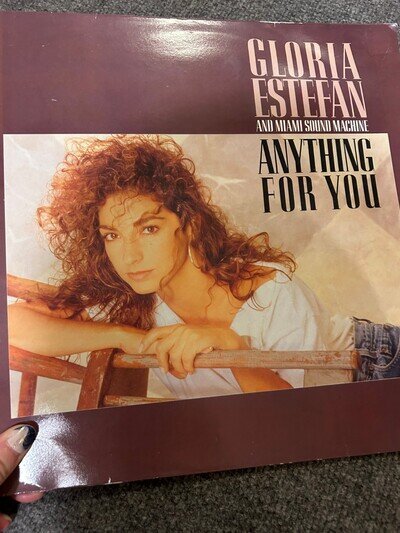 GLORIA ESTEFAN ANYTHING FOR YOU LP VYNIL 1988 VINTAGE MUSIC ALBUM COLLECTABLE VG