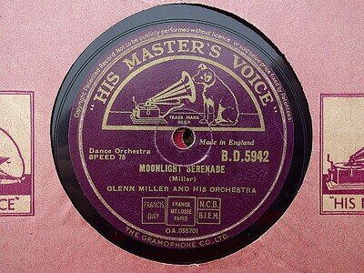 GLENN MILLER - Moonlight Serenade / American Patrol 78 rpm disc