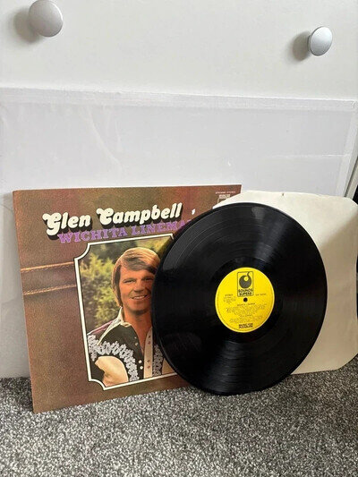 GLEN CAMPBELL - WICHITA LINEMAN - 12" VINYL LP ALBUM RECORD - EX