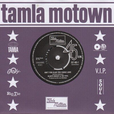 Gladys Knight Ain't You Glad You Chose Love Tamla Motown 537 483-1 Soul Norther
