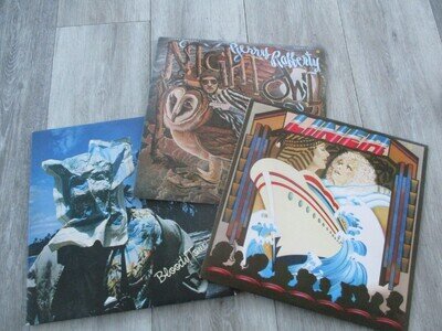 10 CC Bloody Tourists, Gerry Rafferty Night Owl, Liner. Original vinyl albums