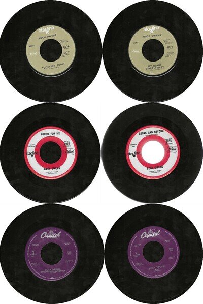 Buck Owens My Heart Skips/Together Again/Above Beyond/A 11 all USA 45 EX Vinyl