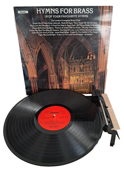 LONDON EVANGELIST BRASS CHOIR - HYMNS FOR BRASS 1979 CHEVRON VINYL EX £8.89