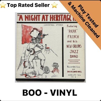 "Papa" French And His New Orleans Jazz Band: A Night At Heritage Hall LP Jazz