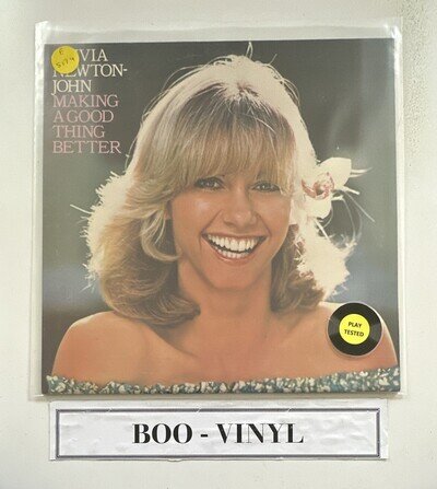 Olivia Newton-John vinyl LP record EMI EMC3192 Making a good thing better NM/EX