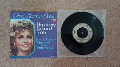 Olivia Newton-John - Hopelessly Devoted To You - GREASE 45rpm 7" Vinyl