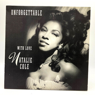Unforgettable With Love Natalie Cole double vinyl LP Elektra 1991 EX/VG+