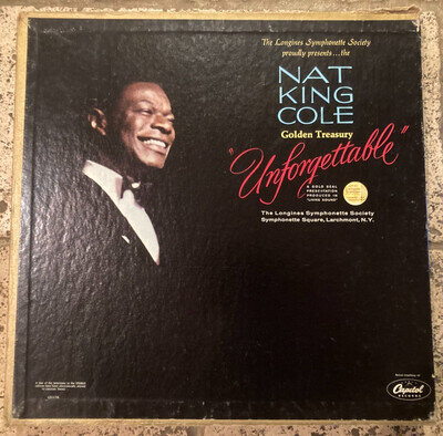 NAT KING COLE - GOLDEN TREASURY UNFORGETTABLE USA 6LP RECORDS BOX SET💥EX+
